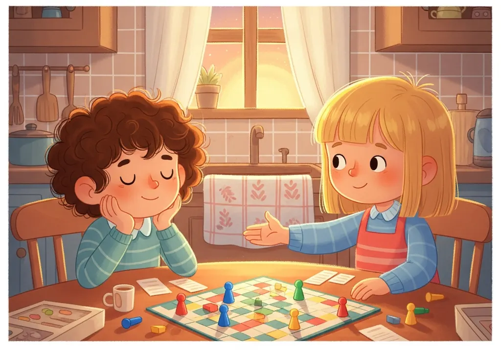 Social Scenes illustration: losing a game
