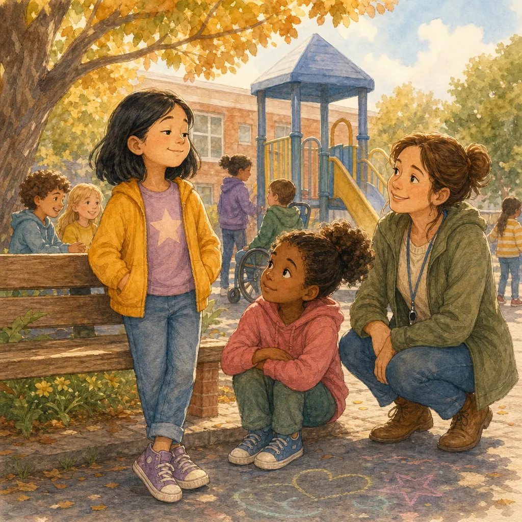 Social Scenes illustration: when someone says something unkind