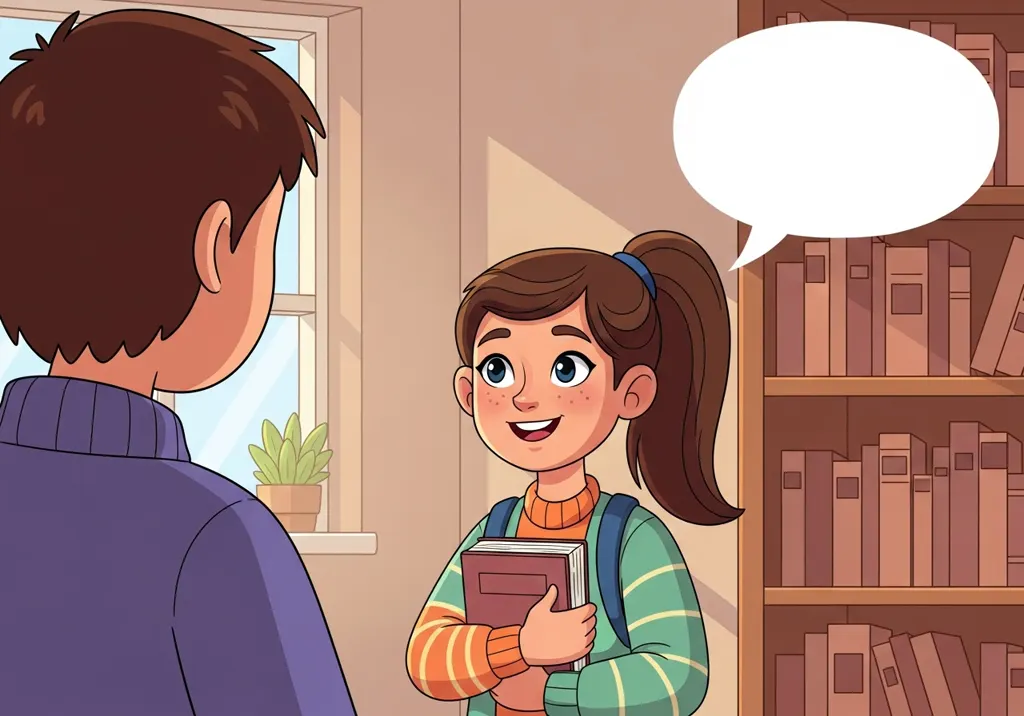 Social Scenes picture scene: sharing a great book