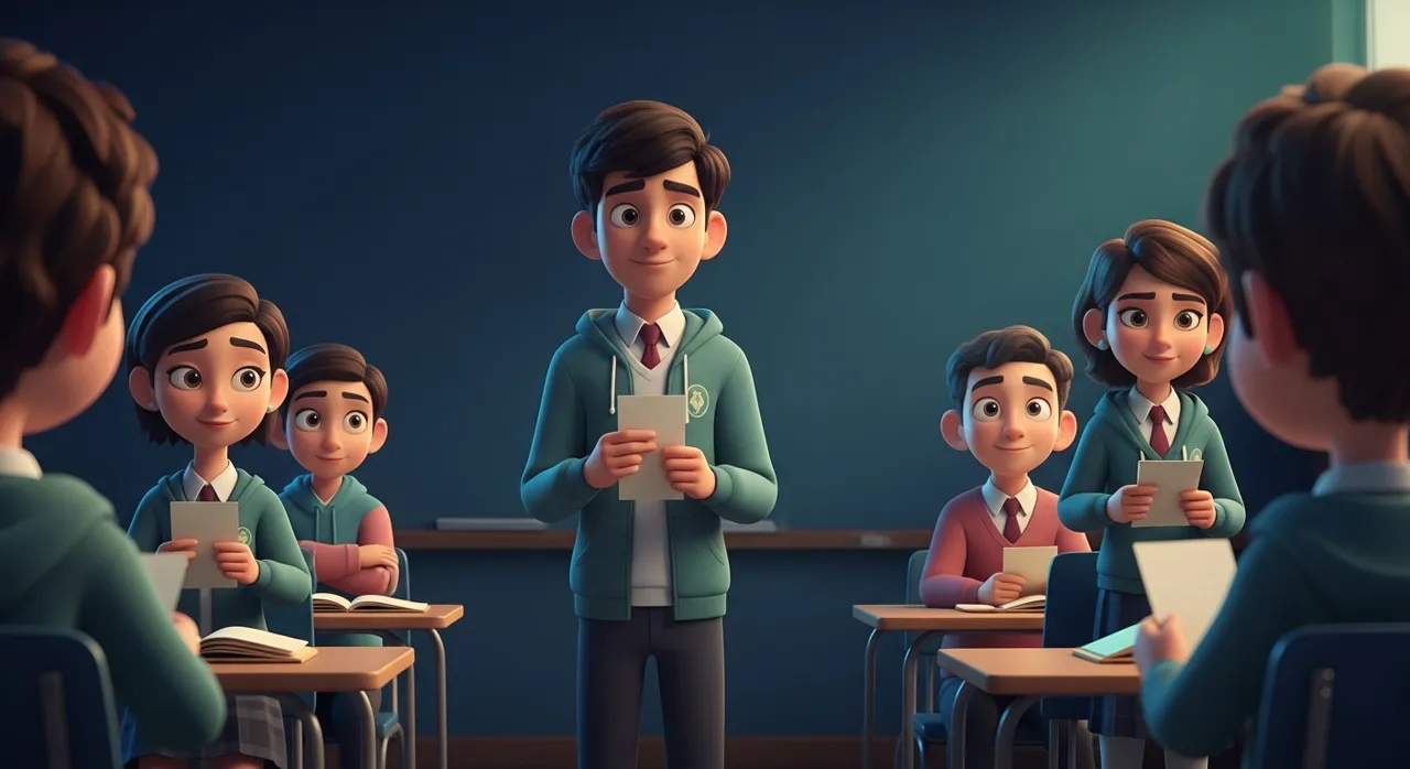 Social Spark scenario: two minutes before you present