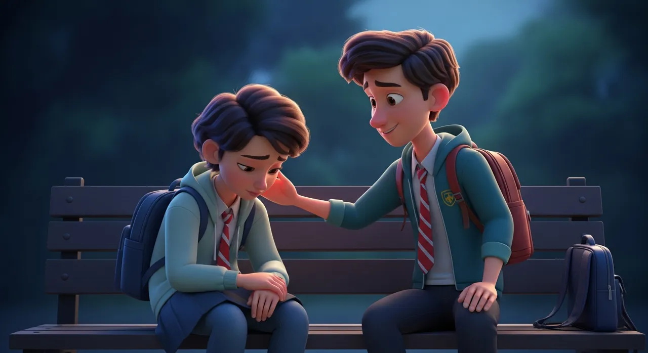 Social Spark scenario: why is my friend upset?